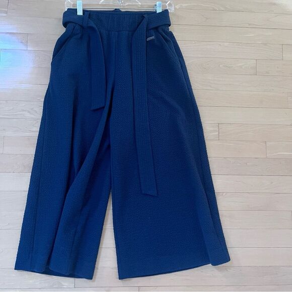 Sweaty Betty Enso High Waist Wide Leg Culottes Beetle Blue XS NWOT - Picture 4 of 7